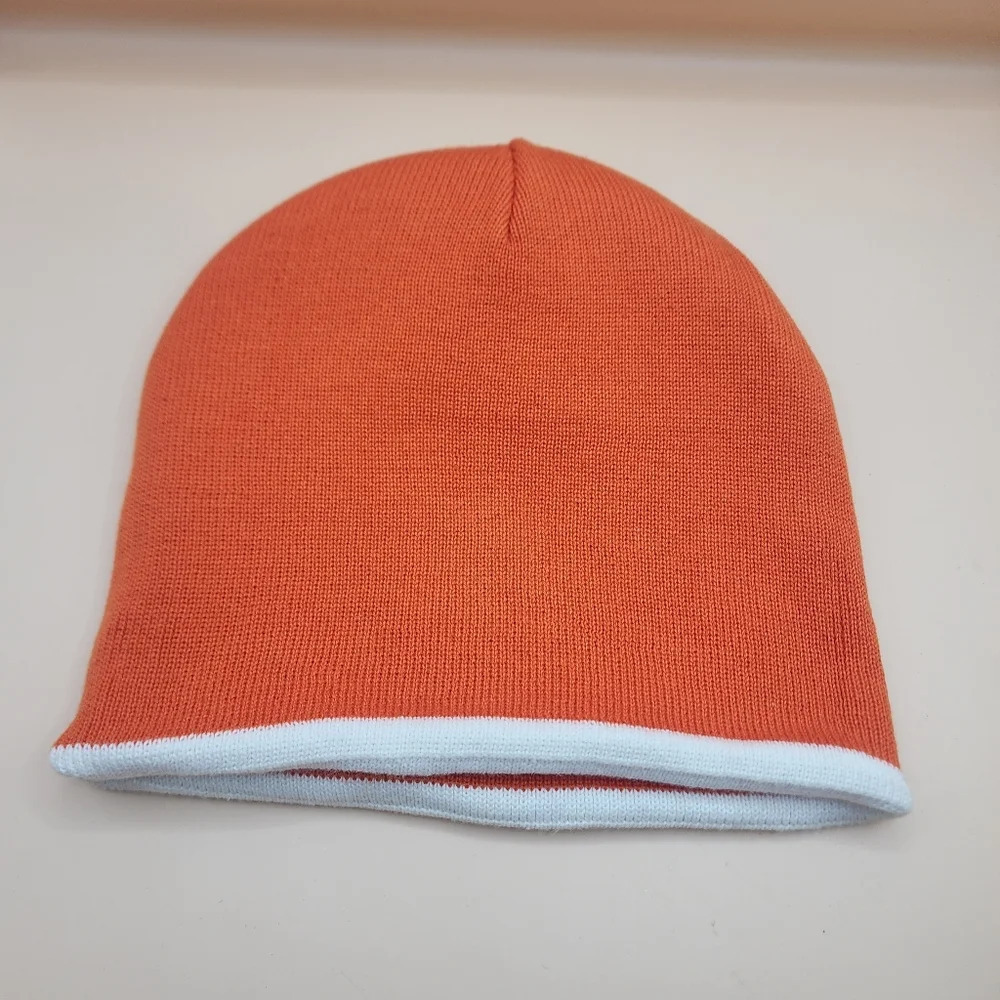 Clemson Tigers Reversible Beanie Hat Orange White Top Of The World - Picture 5 of 5